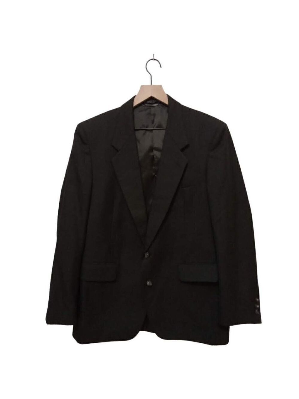 EASTWICK Vintage Charcoal Gray Single Breasted Wool Blend Blazer Sz 43S